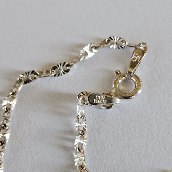 Vintage Genuine Larimar Pendant with Sterling Silver Necklace! - Picture 7 of 7